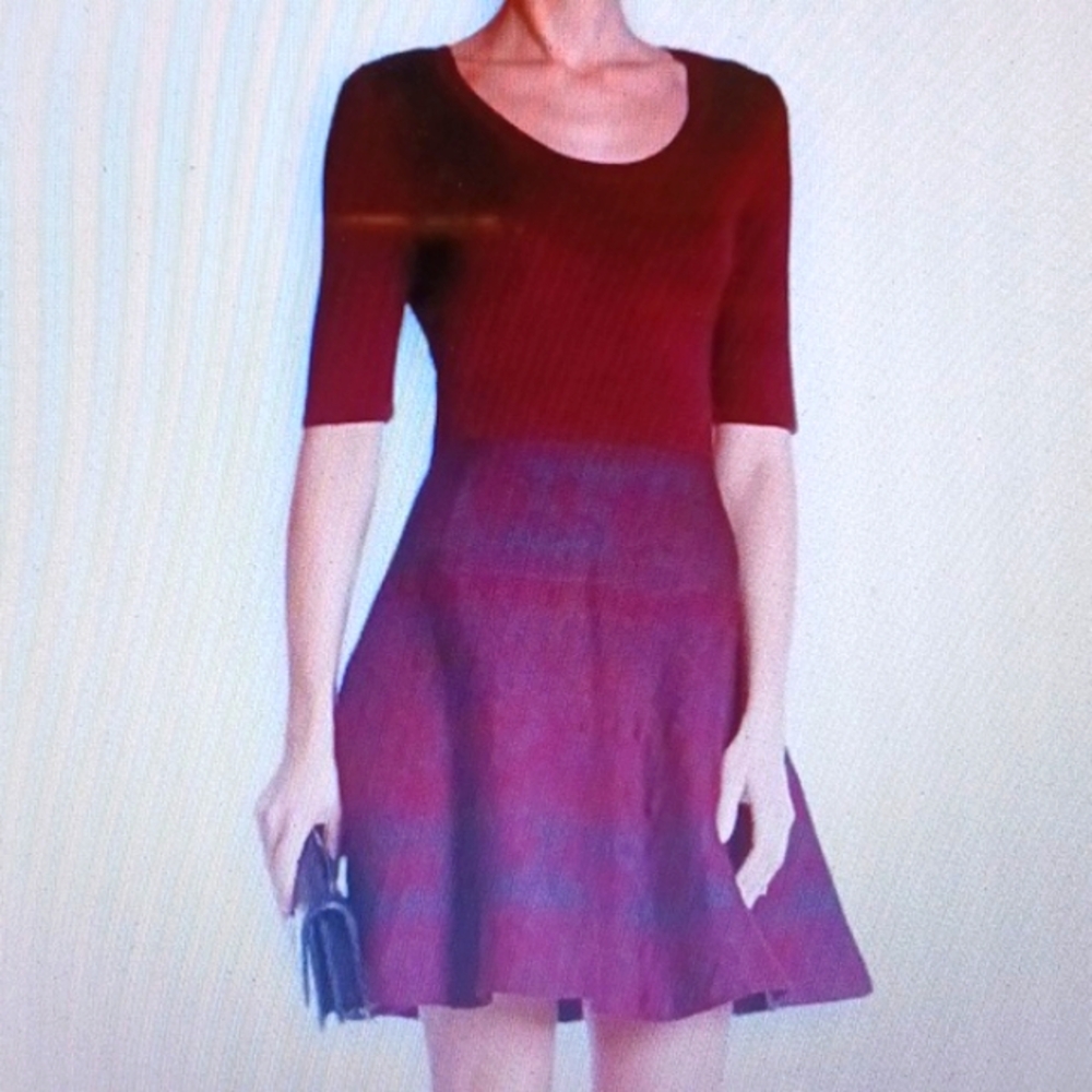 Knit Skater Sweater Dress
